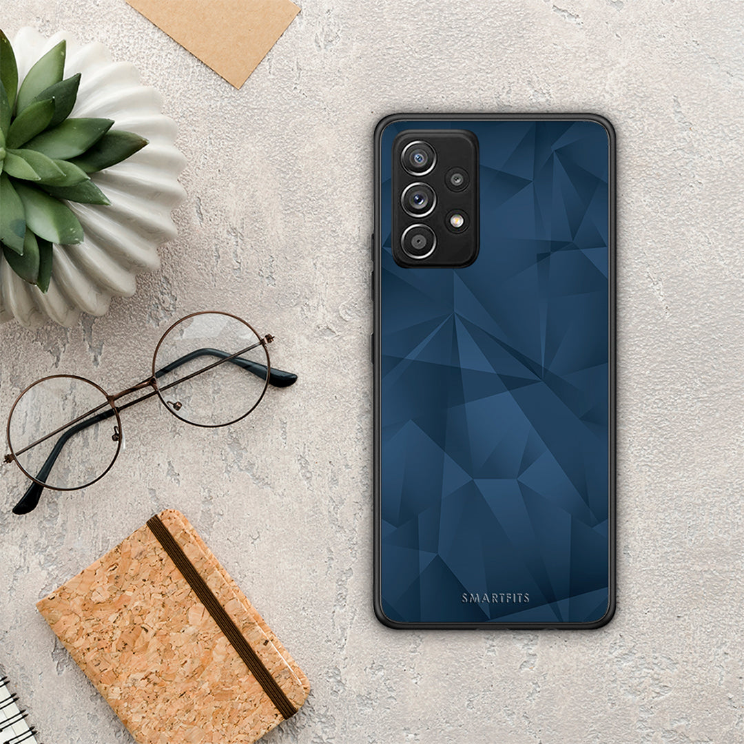 Geometric Blue Abstract - Samsung Galaxy A52 / A52S / A52 5G case