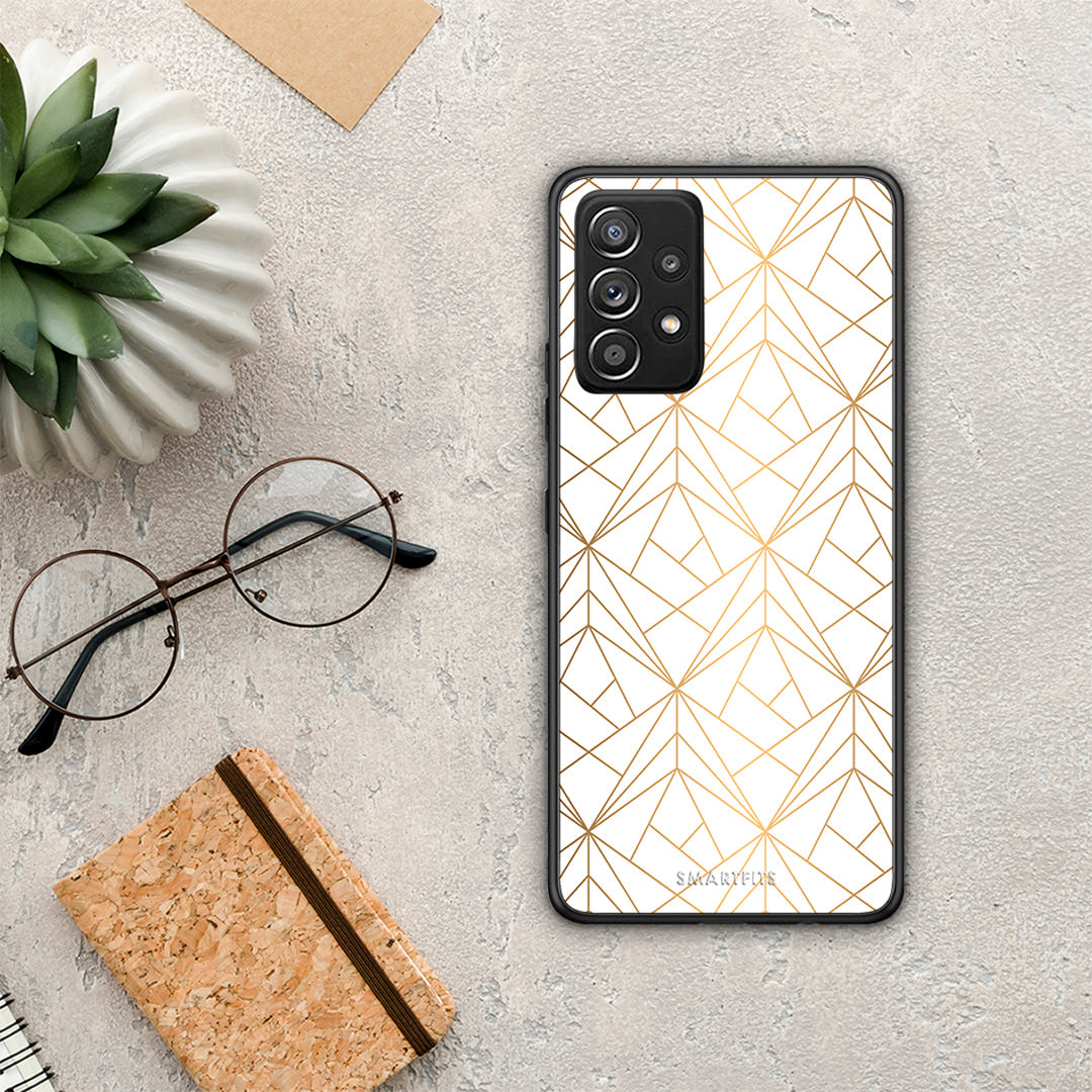Geometric Luxury White - Samsung Galaxy A52 / A52s / A52 5G case 