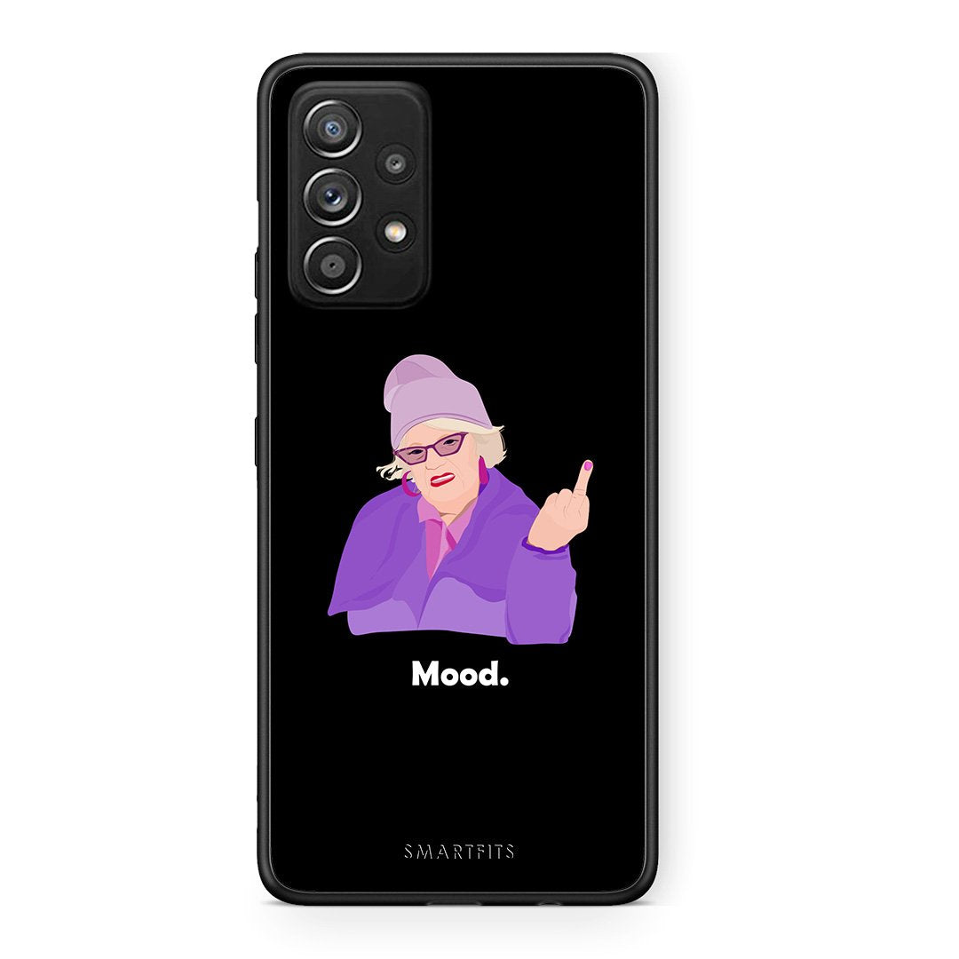 Samsung Galaxy A52 Grandma Mood Black θήκη από τη Smartfits με σχέδιο στο πίσω μέρος και μαύρο περίβλημα | Smartphone case with colorful back and black bezels by Smartfits