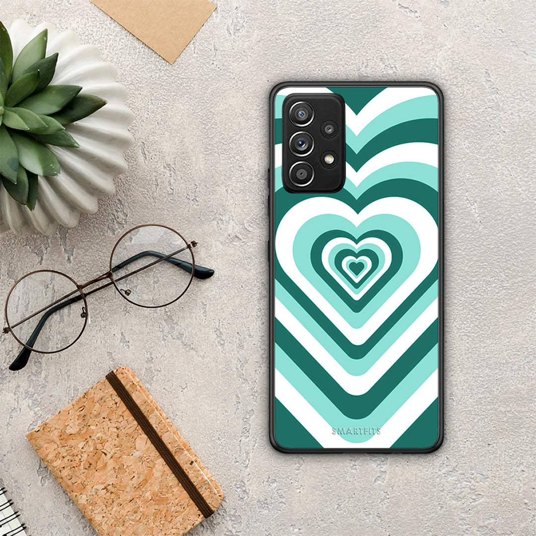 Green Hearts - Samsung Galaxy A52 / A52s / A52 5G case