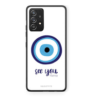 Thumbnail for Samsung Galaxy A52 Karma Says θήκη από τη Smartfits με σχέδιο στο πίσω μέρος και μαύρο περίβλημα | Smartphone case with colorful back and black bezels by Smartfits