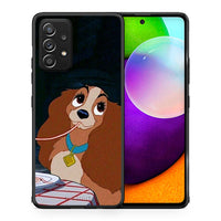 Thumbnail for Θήκη Αγίου Βαλεντίνου Samsung Galaxy A52 Lady And Tramp 2 από τη Smartfits με σχέδιο στο πίσω μέρος και μαύρο περίβλημα | Samsung Galaxy A52 Lady And Tramp 2 case with colorful back and black bezels