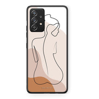 Thumbnail for Samsung Galaxy A52 LineArt Woman θήκη από τη Smartfits με σχέδιο στο πίσω μέρος και μαύρο περίβλημα | Smartphone case with colorful back and black bezels by Smartfits