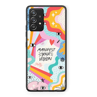 Thumbnail for Samsung Galaxy A52 Manifest Your Vision θήκη από τη Smartfits με σχέδιο στο πίσω μέρος και μαύρο περίβλημα | Smartphone case with colorful back and black bezels by Smartfits