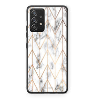 Thumbnail for 44 - Samsung Galaxy A52 Gold Geometric Marble case, cover, bumper