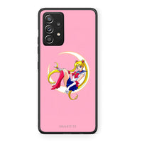 Thumbnail for Samsung Galaxy A52 Moon Girl θήκη από τη Smartfits με σχέδιο στο πίσω μέρος και μαύρο περίβλημα | Smartphone case with colorful back and black bezels by Smartfits