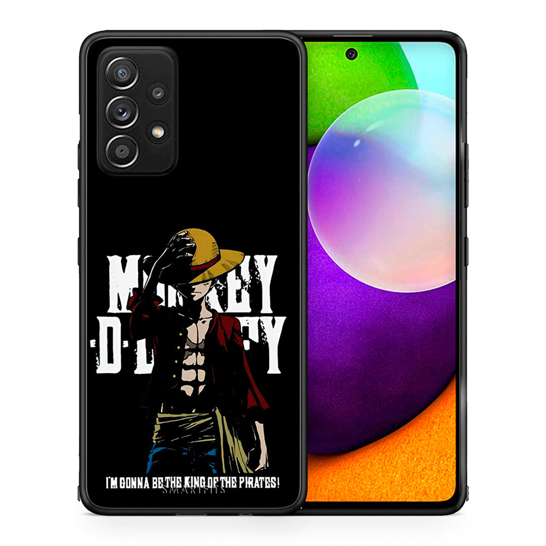 Θήκη Samsung Galaxy A52 Pirate King από τη Smartfits με σχέδιο στο πίσω μέρος και μαύρο περίβλημα | Samsung Galaxy A52 Pirate King case with colorful back and black bezels