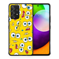 Thumbnail for Θήκη Samsung Galaxy A52 Sponge PopArt από τη Smartfits με σχέδιο στο πίσω μέρος και μαύρο περίβλημα | Samsung Galaxy A52 Sponge PopArt case with colorful back and black bezels
