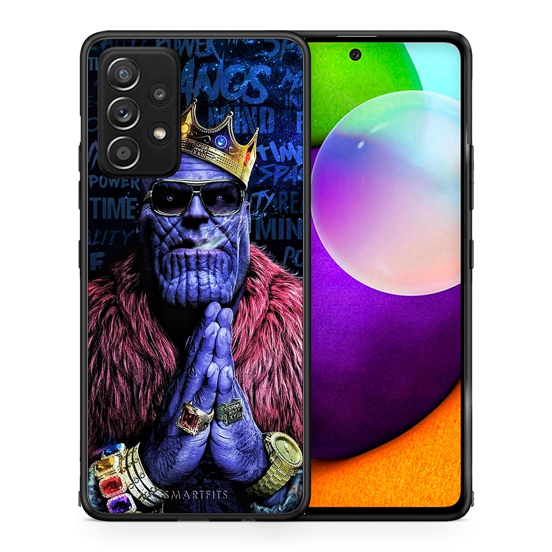 Θήκη Samsung Galaxy A52 Thanos PopArt από τη Smartfits με σχέδιο στο πίσω μέρος και μαύρο περίβλημα | Samsung Galaxy A52 Thanos PopArt case with colorful back and black bezels