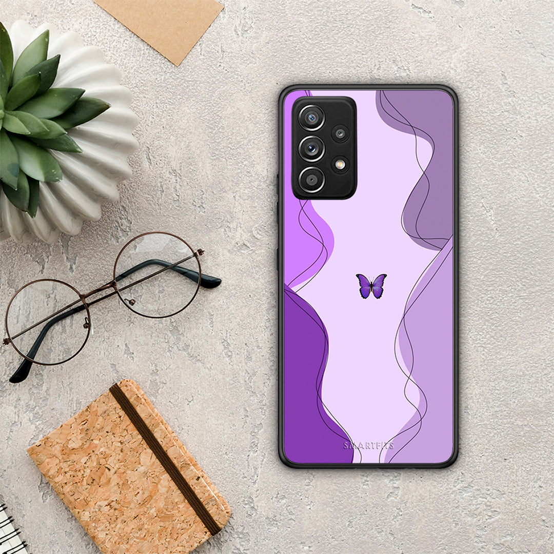 Purple Mariposa - Samsung Galaxy A52 / A52s / A52 5G case