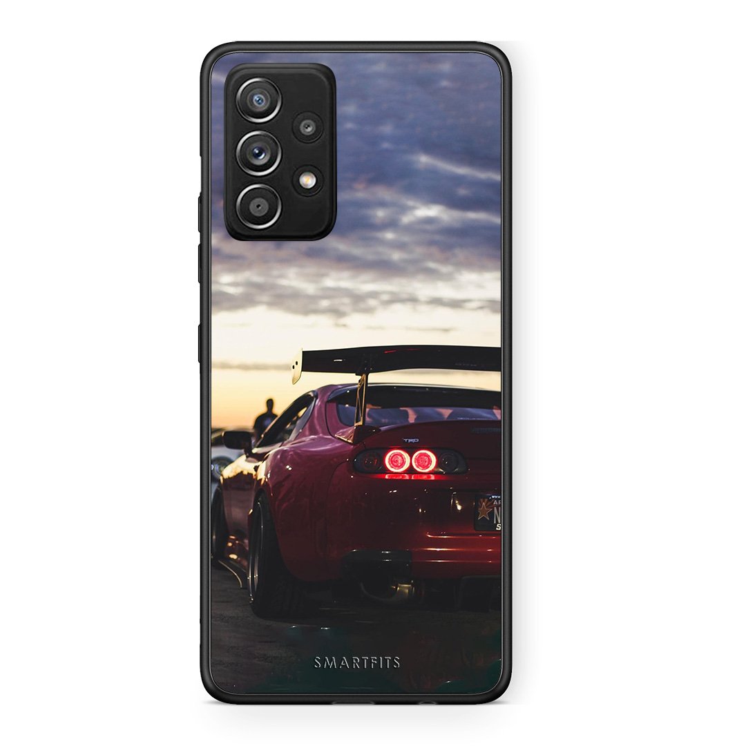 Samsung Galaxy A52 Racing Supra θήκη από τη Smartfits με σχέδιο στο πίσω μέρος και μαύρο περίβλημα | Smartphone case with colorful back and black bezels by Smartfits