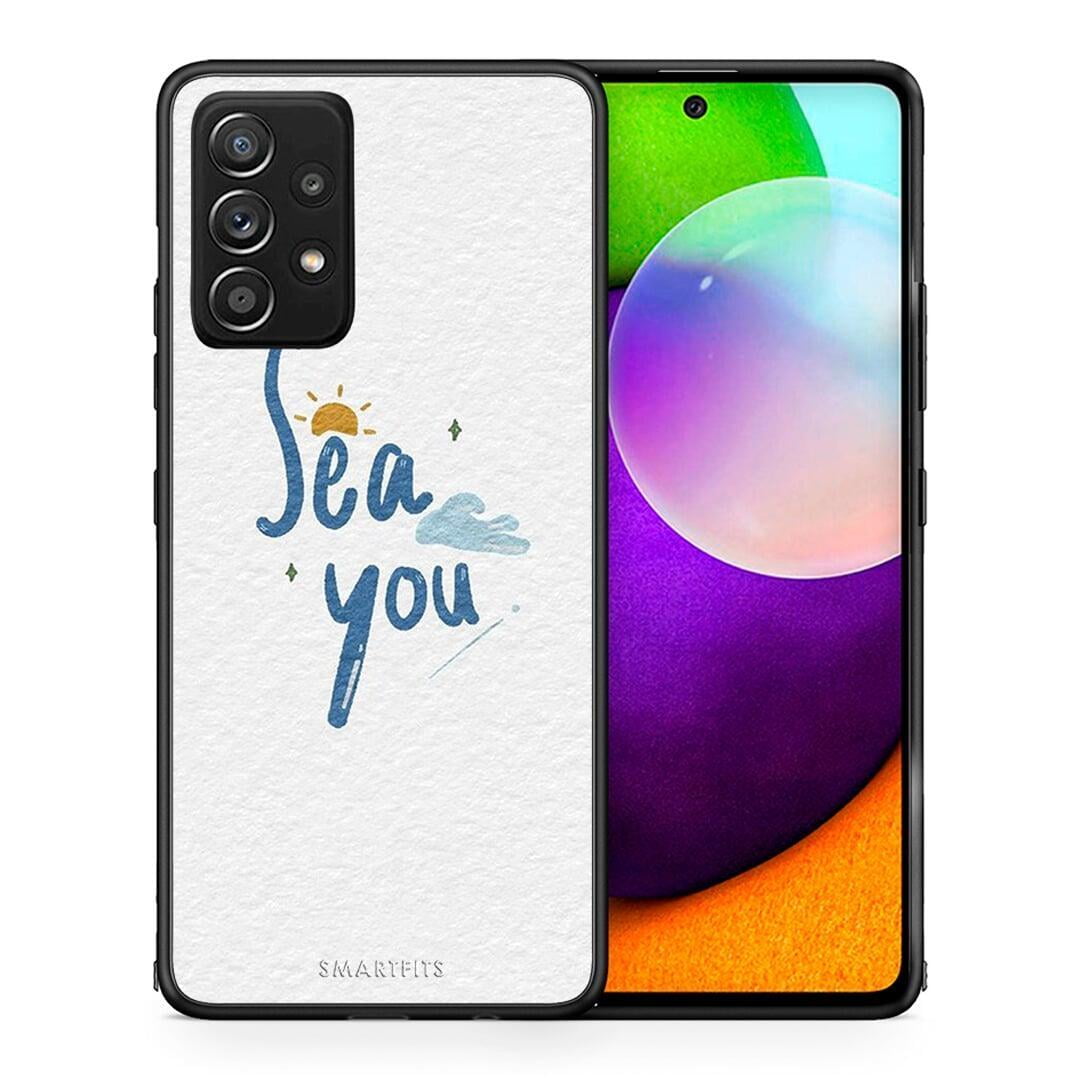 Θήκη Samsung Galaxy A52 Sea You από τη Smartfits με σχέδιο στο πίσω μέρος και μαύρο περίβλημα | Samsung Galaxy A52 Sea You case with colorful back and black bezels