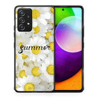 Thumbnail for Θήκη Samsung Galaxy A52 Summer Daisies από τη Smartfits με σχέδιο στο πίσω μέρος και μαύρο περίβλημα | Samsung Galaxy A52 Summer Daisies case with colorful back and black bezels