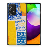 Thumbnail for Θήκη Samsung Galaxy A52 Sunset Memories από τη Smartfits με σχέδιο στο πίσω μέρος και μαύρο περίβλημα | Samsung Galaxy A52 Sunset Memories case with colorful back and black bezels