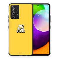 Thumbnail for Θήκη Samsung Galaxy A52 Vibes Text από τη Smartfits με σχέδιο στο πίσω μέρος και μαύρο περίβλημα | Samsung Galaxy A52 Vibes Text case with colorful back and black bezels