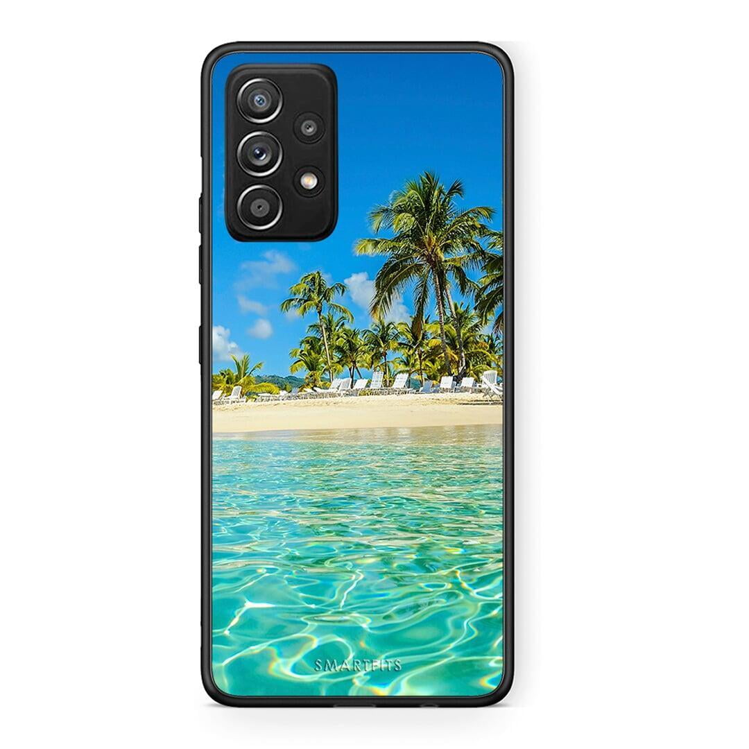 Samsung Galaxy A52 Tropical Vibes Θήκη από τη Smartfits με σχέδιο στο πίσω μέρος και μαύρο περίβλημα | Smartphone case with colorful back and black bezels by Smartfits