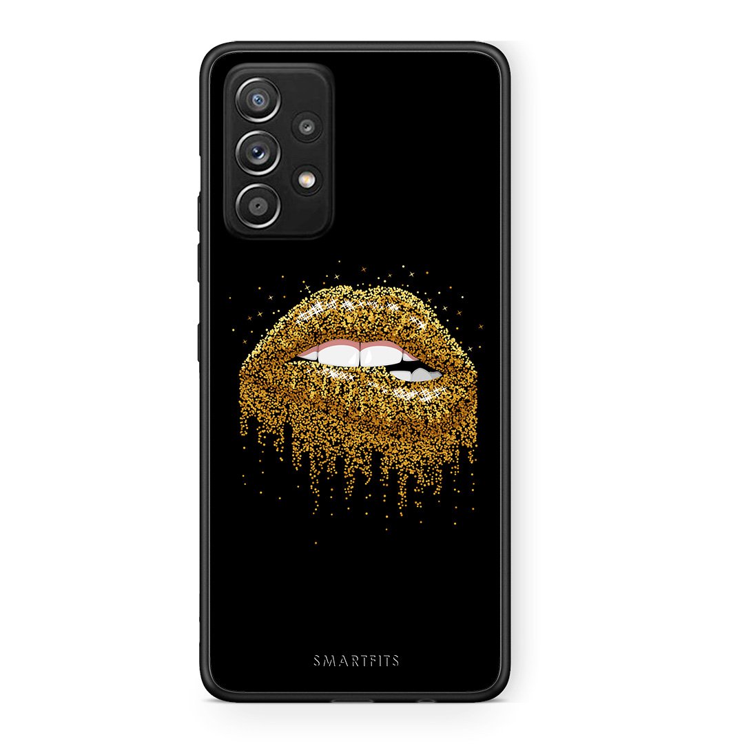 4 - Samsung Galaxy A52 Golden Valentine case, cover, bumper