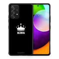 Thumbnail for Θήκη Samsung Galaxy A52 King Valentine από τη Smartfits με σχέδιο στο πίσω μέρος και μαύρο περίβλημα | Samsung Galaxy A52 King Valentine case with colorful back and black bezels