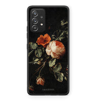 Thumbnail for Samsung Galaxy A52 Vintage Roses θήκη από τη Smartfits με σχέδιο στο πίσω μέρος και μαύρο περίβλημα | Smartphone case with colorful back and black bezels by Smartfits