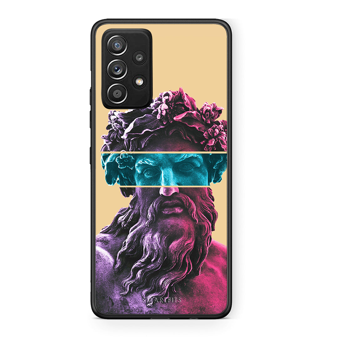 Samsung Galaxy A52 Zeus Art Θήκη Αγίου Βαλεντίνου από τη Smartfits με σχέδιο στο πίσω μέρος και μαύρο περίβλημα | Smartphone case with colorful back and black bezels by Smartfits