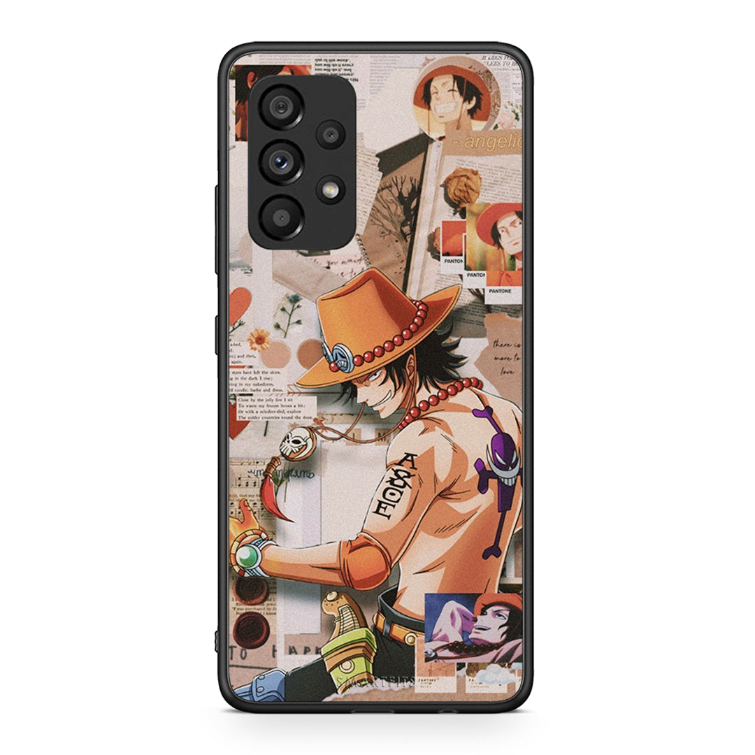 Samsung A53 5G Anime Collage θήκη από τη Smartfits με σχέδιο στο πίσω μέρος και μαύρο περίβλημα | Smartphone case with colorful back and black bezels by Smartfits