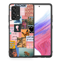 Thumbnail for Θήκη Αγίου Βαλεντίνου Samsung A53 5G Collage Bitchin από τη Smartfits με σχέδιο στο πίσω μέρος και μαύρο περίβλημα | Samsung A53 5G Collage Bitchin case with colorful back and black bezels