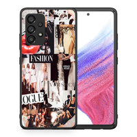 Thumbnail for Θήκη Αγίου Βαλεντίνου Samsung A53 5G Collage Fashion από τη Smartfits με σχέδιο στο πίσω μέρος και μαύρο περίβλημα | Samsung A53 5G Collage Fashion case with colorful back and black bezels