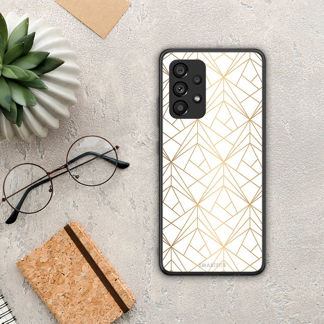 Geometric Luxury White - Samsung Galaxy A53 5G case
