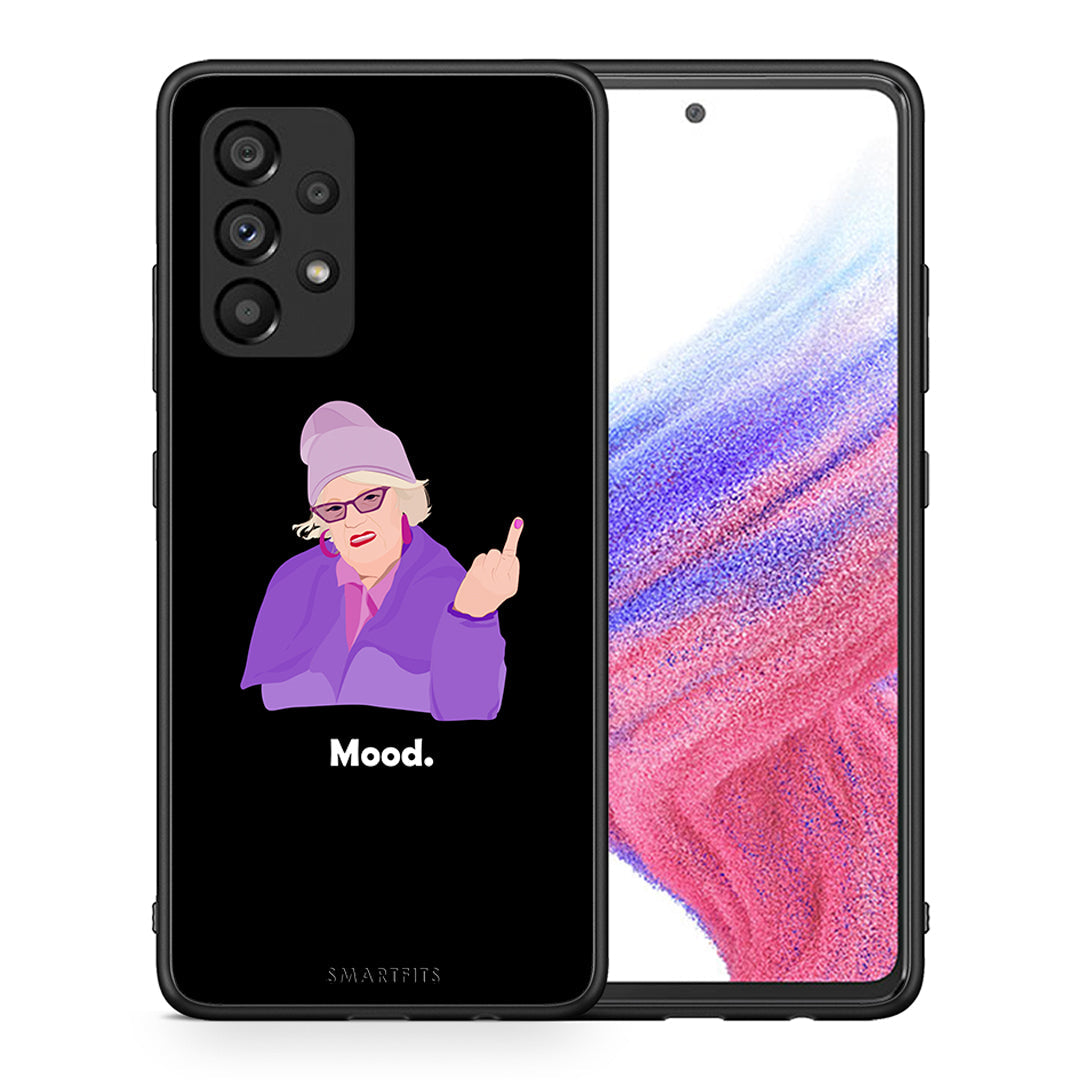 Θήκη Samsung A53 5G Grandma Mood Black από τη Smartfits με σχέδιο στο πίσω μέρος και μαύρο περίβλημα | Samsung A53 5G Grandma Mood Black case with colorful back and black bezels