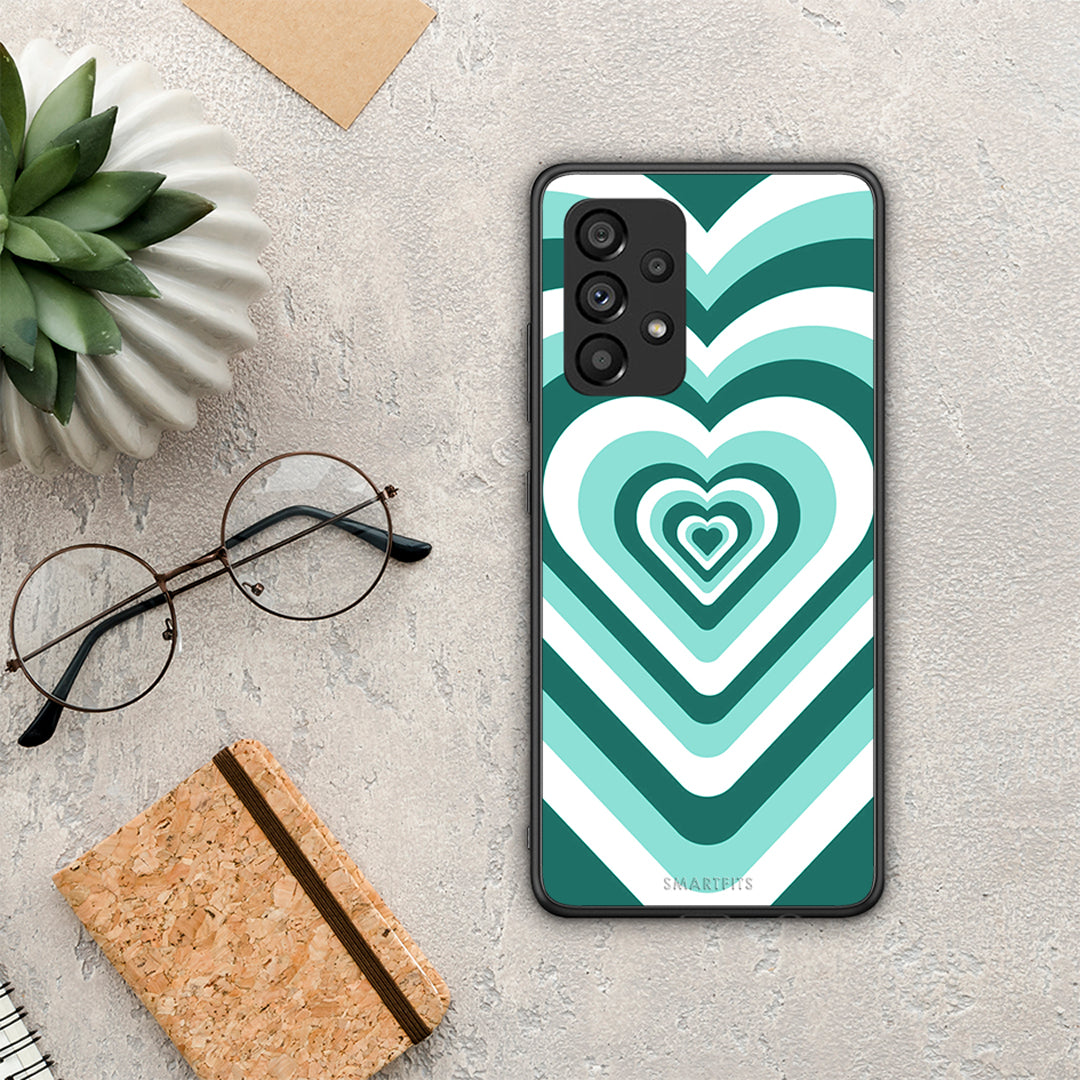 Green Hearts - Samsung Galaxy A53 5G case