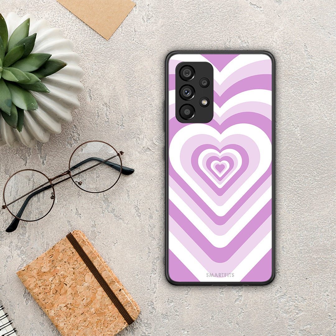 Lilac Hearts - Samsung Galaxy A53 5G case