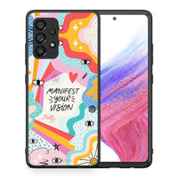 Thumbnail for Θήκη Samsung A53 5G Manifest Your Vision από τη Smartfits με σχέδιο στο πίσω μέρος και μαύρο περίβλημα | Samsung A53 5G Manifest Your Vision case with colorful back and black bezels