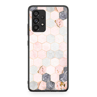 Thumbnail for 4 - Samsung A53 5G Hexagon Pink Marble case, cover, bumper