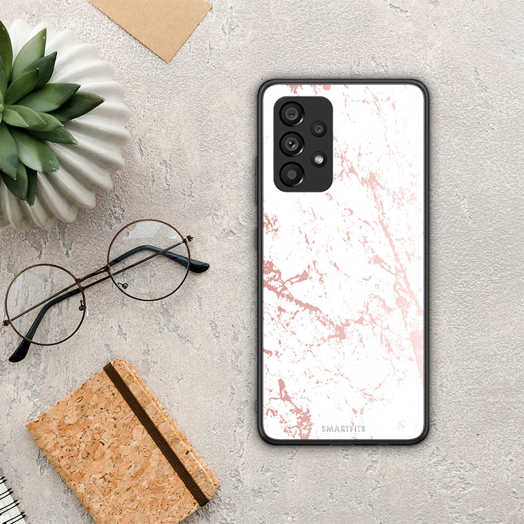 Marble Pink Splash - Samsung Galaxy A53 5G case