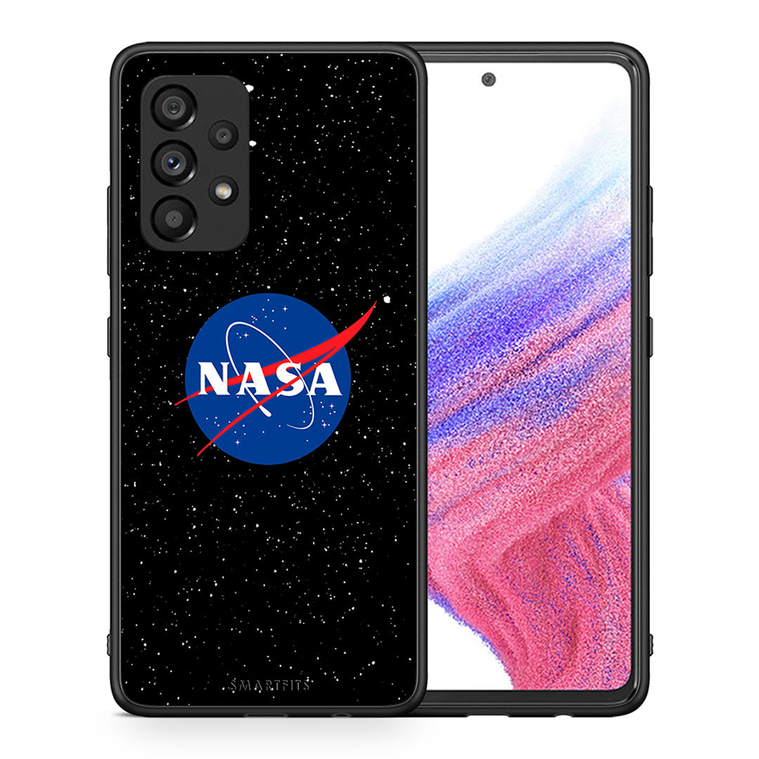Θήκη Samsung A53 5G NASA PopArt από τη Smartfits με σχέδιο στο πίσω μέρος και μαύρο περίβλημα | Samsung A53 5G NASA PopArt case with colorful back and black bezels