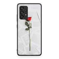 Thumbnail for Samsung A53 5G Red Rose θήκη από τη Smartfits με σχέδιο στο πίσω μέρος και μαύρο περίβλημα | Smartphone case with colorful back and black bezels by Smartfits
