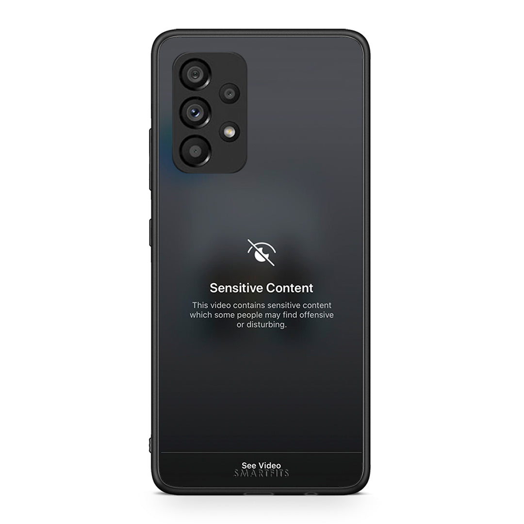 Samsung A53 5G Sensitive Content θήκη από τη Smartfits με σχέδιο στο πίσω μέρος και μαύρο περίβλημα | Smartphone case with colorful back and black bezels by Smartfits