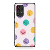 Thumbnail for Samsung A53 5G Smiley Faces θήκη από τη Smartfits με σχέδιο στο πίσω μέρος και μαύρο περίβλημα | Smartphone case with colorful back and black bezels by Smartfits