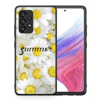 Thumbnail for Θήκη Samsung A53 5G Summer Daisies από τη Smartfits με σχέδιο στο πίσω μέρος και μαύρο περίβλημα | Samsung A53 5G Summer Daisies case with colorful back and black bezels