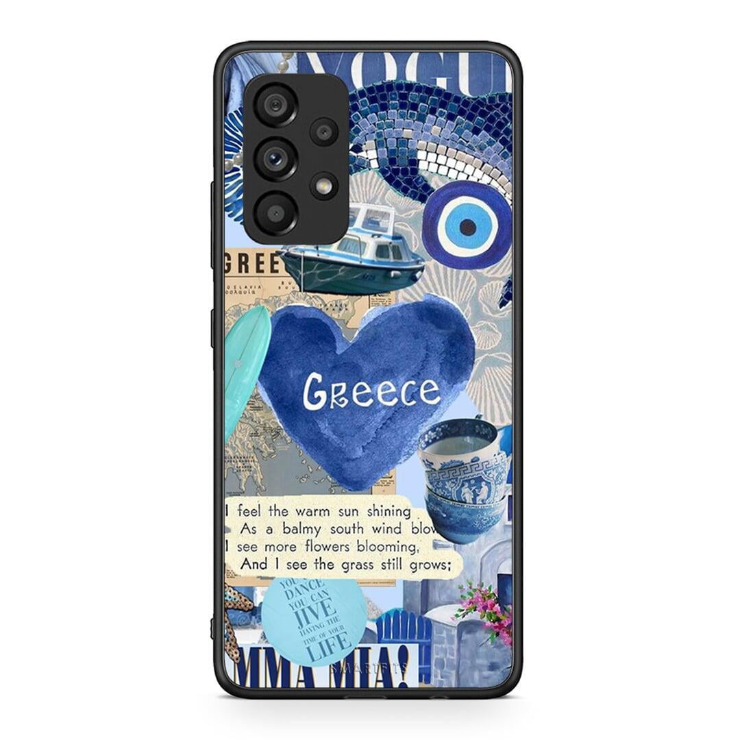 Samsung A53 5G Summer In Greece Θήκη από τη Smartfits με σχέδιο στο πίσω μέρος και μαύρο περίβλημα | Smartphone case with colorful back and black bezels by Smartfits