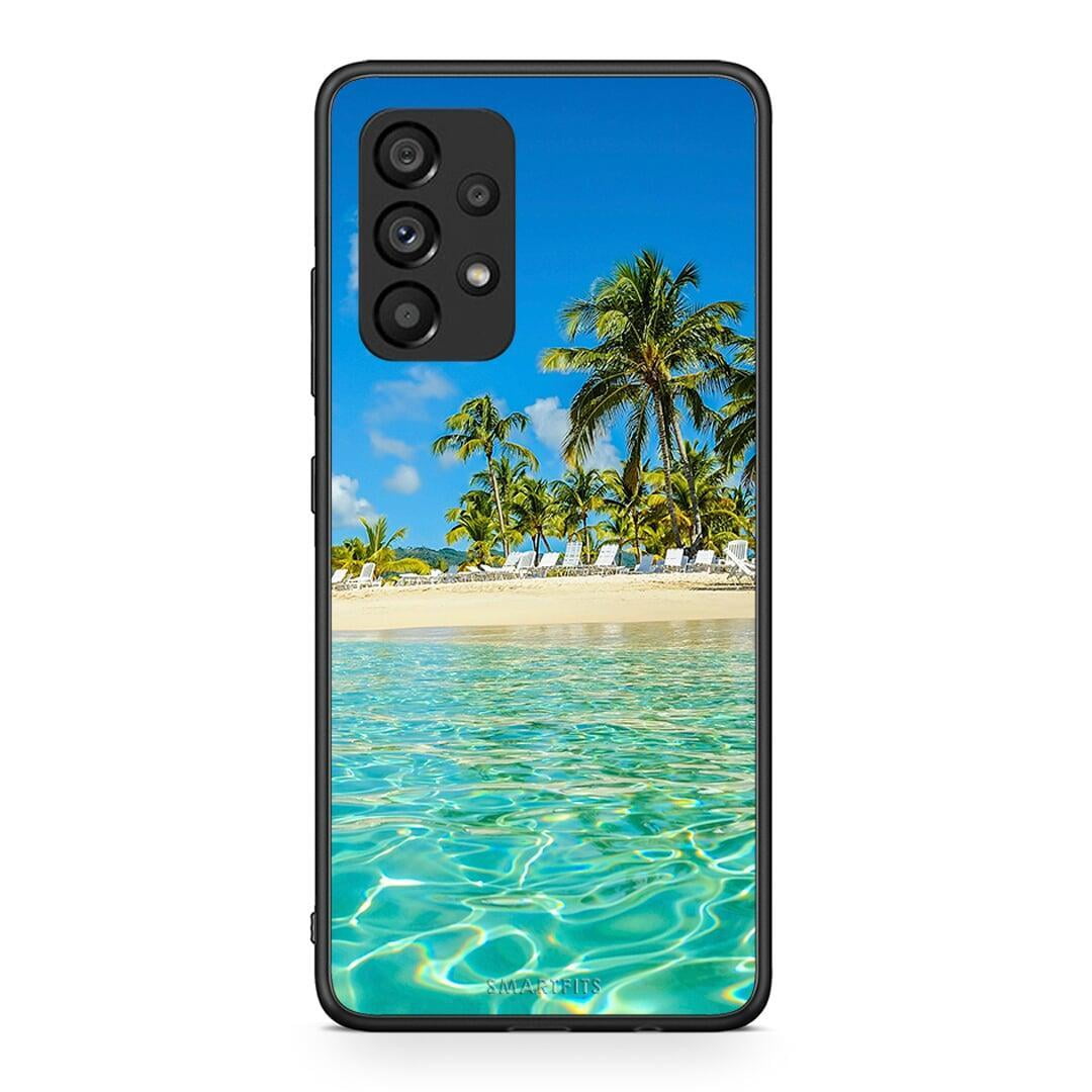 Samsung A53 5G Tropical Vibes Θήκη από τη Smartfits με σχέδιο στο πίσω μέρος και μαύρο περίβλημα | Smartphone case with colorful back and black bezels by Smartfits