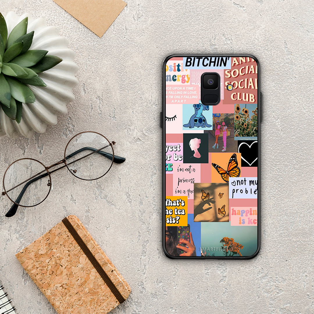 Collage Bitchin - Samsung Galaxy A6 2018 case