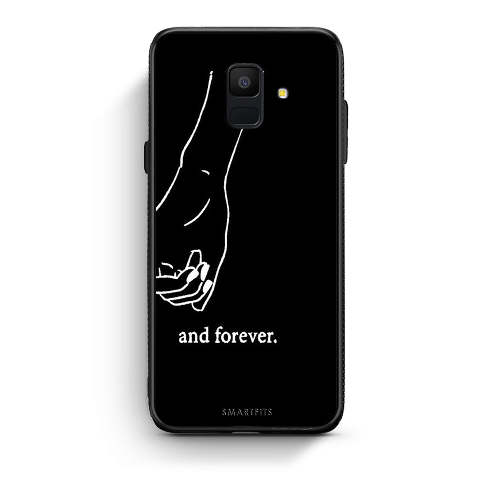samsung A6 Always & Forever 2 Θήκη Αγίου Βαλεντίνου από τη Smartfits με σχέδιο στο πίσω μέρος και μαύρο περίβλημα | Smartphone case with colorful back and black bezels by Smartfits