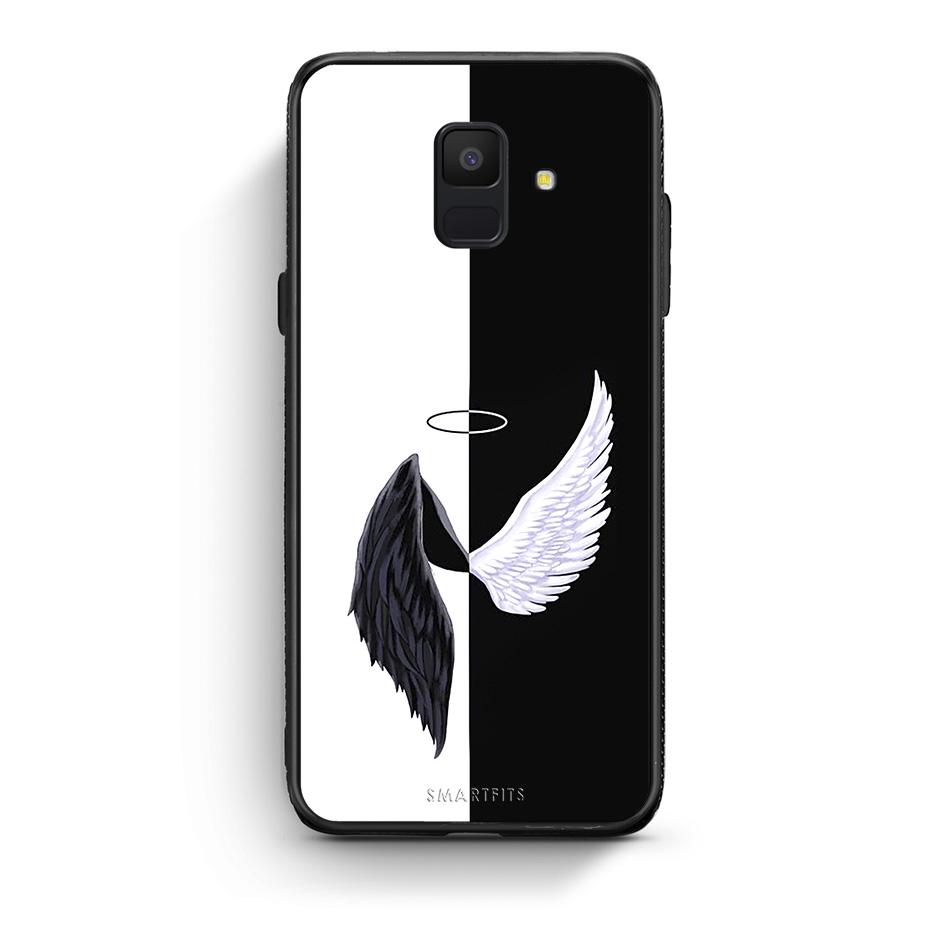samsung A6 Angels Demons θήκη από τη Smartfits με σχέδιο στο πίσω μέρος και μαύρο περίβλημα | Smartphone case with colorful back and black bezels by Smartfits