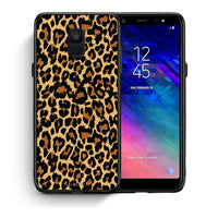 Thumbnail for Θήκη Samsung A6 2018 Leopard Animal από τη Smartfits με σχέδιο στο πίσω μέρος και μαύρο περίβλημα | Samsung A6 2018 Leopard Animal case with colorful back and black bezels