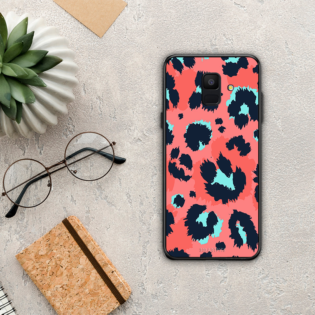 Animal Pink Leopard - Samsung Galaxy A6 2018 case