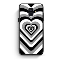Thumbnail for samsung A6 Black Hearts θήκη από τη Smartfits με σχέδιο στο πίσω μέρος και μαύρο περίβλημα | Smartphone case with colorful back and black bezels by Smartfits