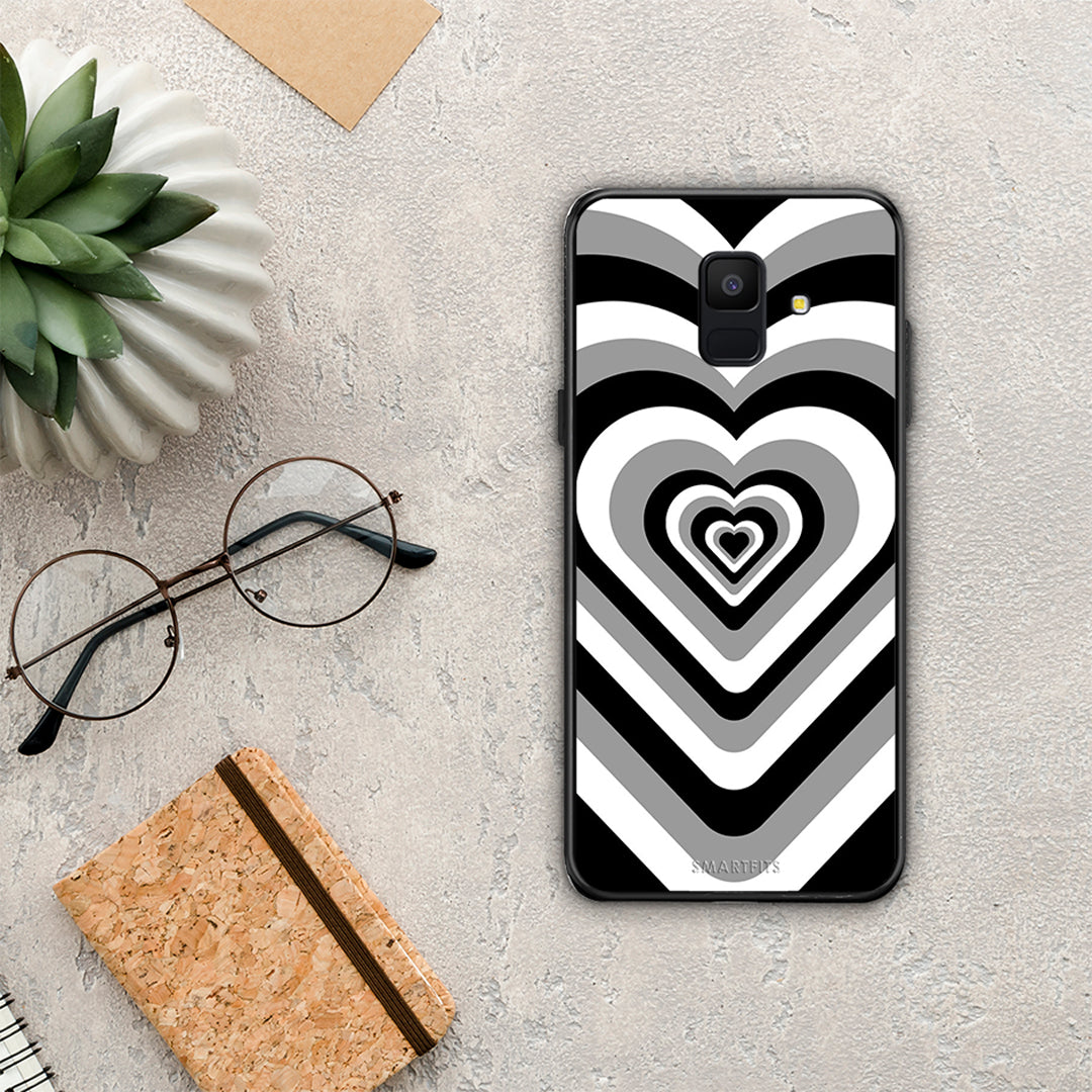 Black Hearts - Samsung Galaxy A6 2018 case