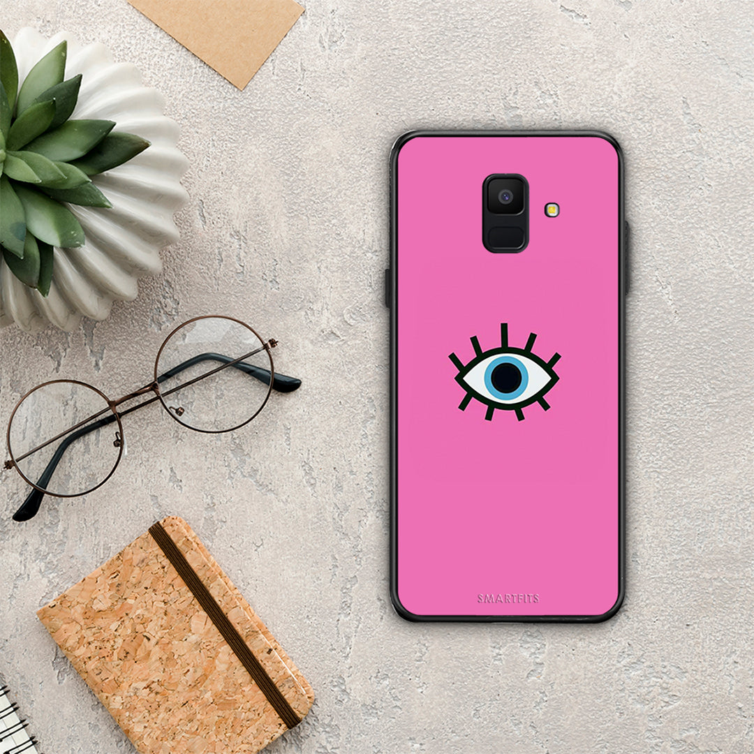 Blue Eye Pink - Samsung Galaxy A6 2018 case