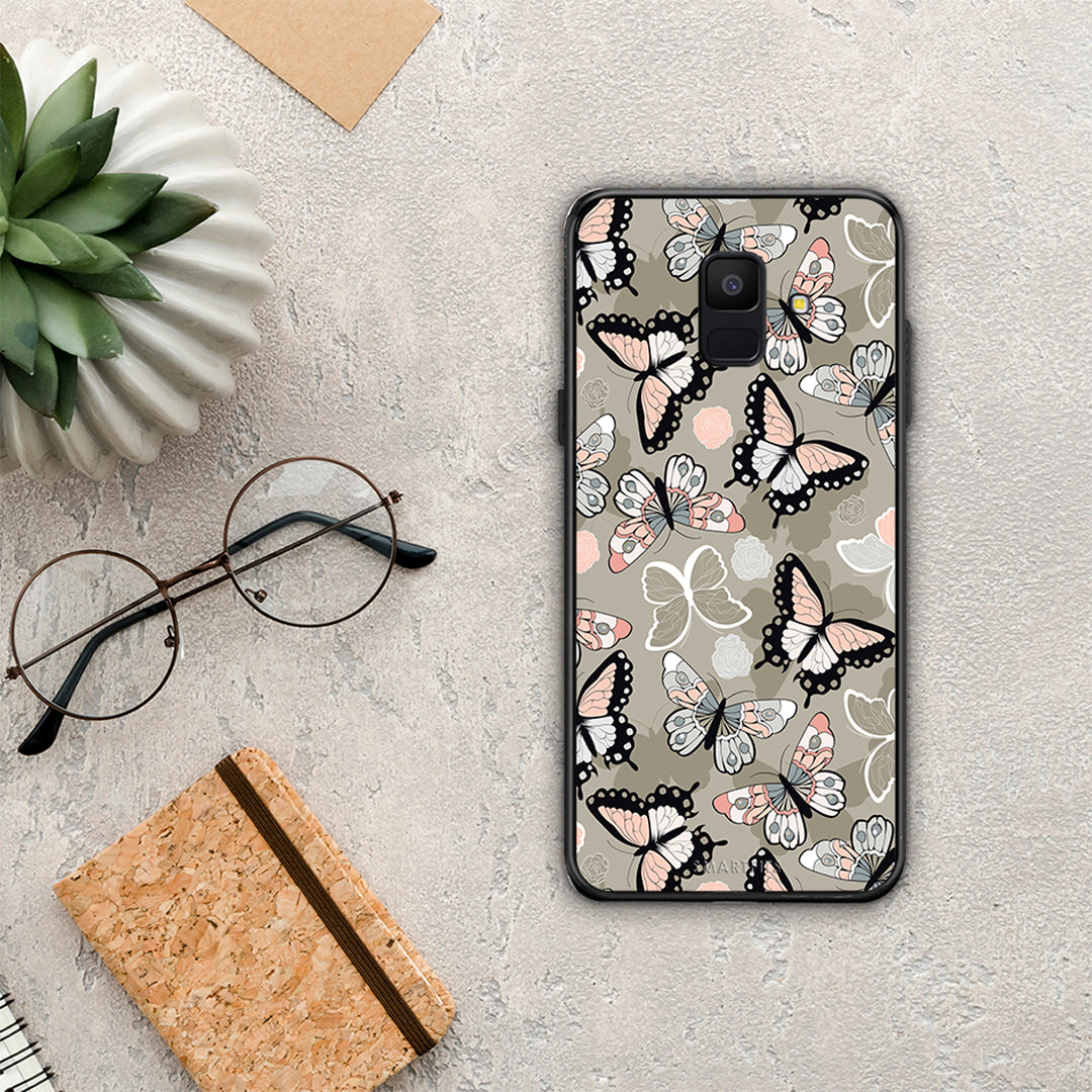 Boho Butterflies - Samsung Galaxy A6 2018 case 